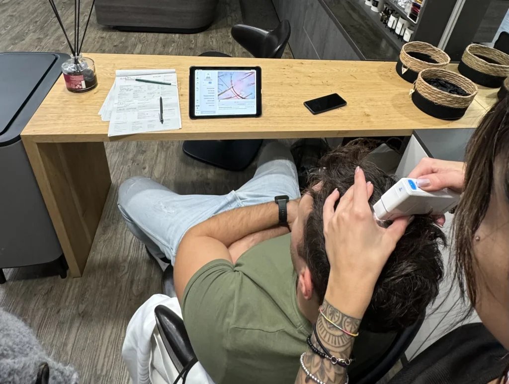 Esibisko Atelier parrucchiere a Vercelli. Analisi professionale della cute